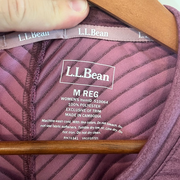 L.L. Bean Plum Ribbed Pullover - Picture 3 of 9